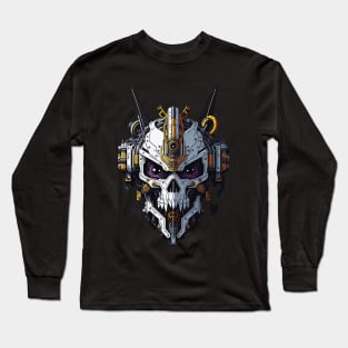 Mecha Skull S01 D23 Long Sleeve T-Shirt